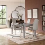 Pure Aurex 8 Seater Extendable Dining Table, Gloss